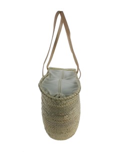 Sac porté épaule majorquin écru avec fermeture zippée. 2