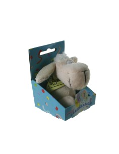 Clauer peluix gosset assegut amb mocador penjant clauer peluix per a bosses motxilles 2
