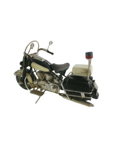 Moto decoració en metall color negre blanc estil retro per a col·leccionistes 2