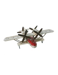 Réplica Hidroavión de Metal Estilo Retro de Color Blanco para Decoración, Hogar y Coleccionismo. 2
