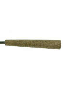 Apagavelas plateado con mango de madera accesorio de vela para apagar llama de mecha. 2