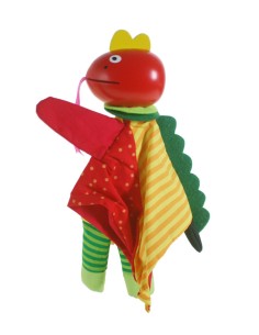 Conception de marionnette à main dragon avec tête en bois jouet classique traditionnel pour garçons filles 2