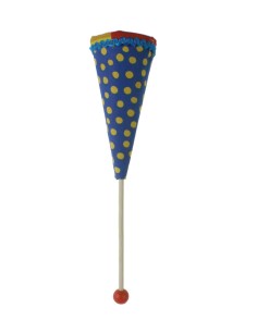 Títere en cucurucho de cartón y cara de madera juguete clásico y tradicional para niños niñas 2