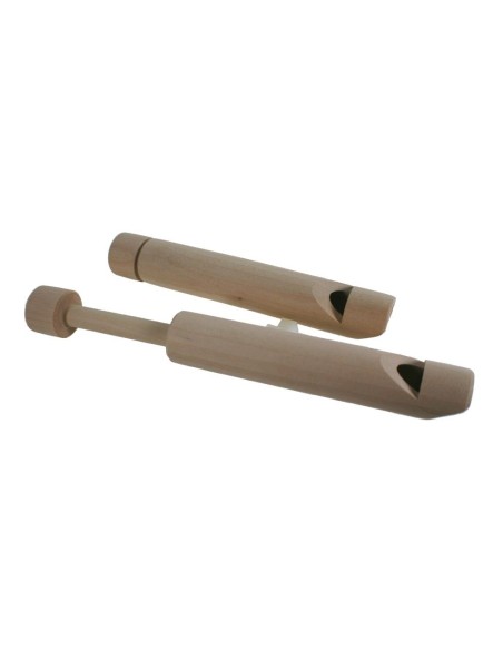 Explora la Magia Musical de la Flauta de Émbolo de Madera Natural de Haya Maciza para Niños