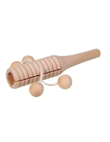 Tambor Percusión de 4 bolas de Madera Instrumento Infantil para Tu Creatividad Musical.