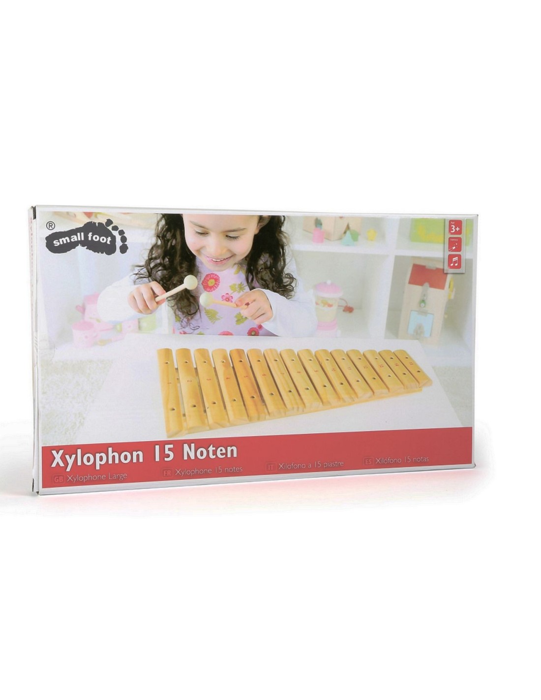 Xylophone rose pour enfants personnalisable en bois