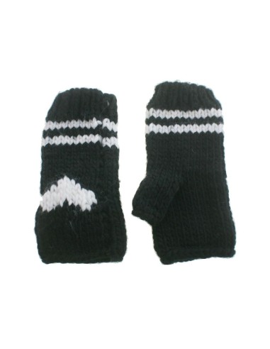 Guantes invierno señora color negro dibujo estilo nórdico calientes suaves y cómodos para el frio guantes mitones regalo origina