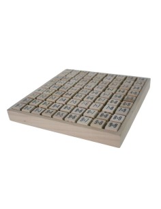 Table de multiplication en bois avec jeux mathématiques de table de multiplication de dés pour les enfants du primaire 2
