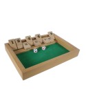 Juego de cálculo con dados cierra la caja juego de matemáticas en madera para dos o más jugadores