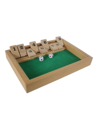 Jeu de calcul avec dés fermer la boîte jeu mathématique en bois pour deux joueurs ou plus.