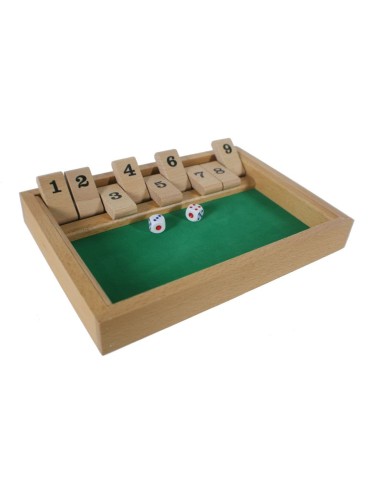 Juego de cálculo con dados cierra la caja juego de matemáticas en madera para dos o más jugadores