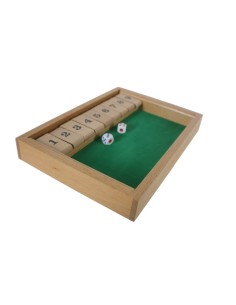 Juego de cálculo con dados cierra la caja juego de matemáticas en madera para dos o más jugadores 2