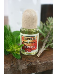 Esencia natural aroma de Bergamota en frasco perfume de ambiente. Frasco: 16 ml.
