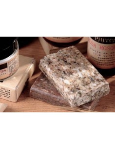 Sabó vegetal Exfoliant per a cos i mans artesanal d'ONAGRA. Pastilla: 75 grs.