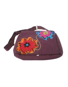 Sac multifonction ethnique brodé hippie avec grenat en coton tissé 2