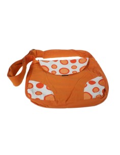 Sac hippie multi-usage ethnique avec poignées en coton orange 2