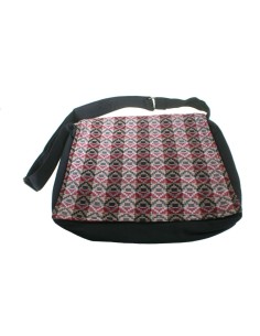 Bolso multiuso étnico hippie asas  tejido algodón color negro 2