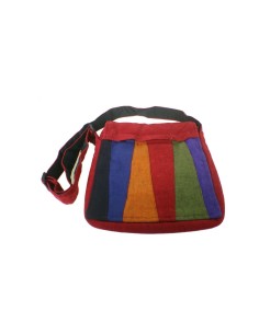 Bossa multiús ètnic hippie nanses teixit cotó color granat 2