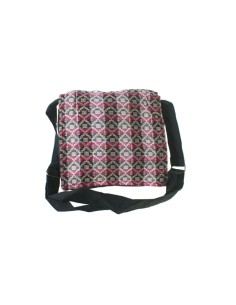 Bolso multiuso étnico hippie asas  tejido algodón color negro 2