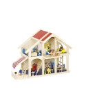 Casa de muñecas de madera para juego de niños y niñas
