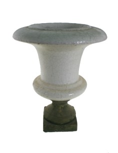 Grand pot en céramique en forme de coupe en terre cuite pour la décoration de la maison de jardin de style rustique. 2