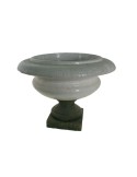 Macetero grande terracota de cerámica con forma de copa para jardín de estilo rústico, decoración hogar