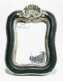 Marco para foto pequeña de resina color negro estilo vintage