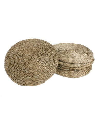 Dessous de plat artisanal sous plaque de quenouille naturelle pour table d'isolation thermique style vintage. Dimensions : Ø 30  Dessous de plat artisanal sous plaque de quenouille naturelle pour table d'isolation thermique style vintage. Dimensions : Ø 30