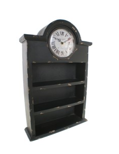 Meubles d'étagère d'horloge vintage en bois massif décor à la maison
