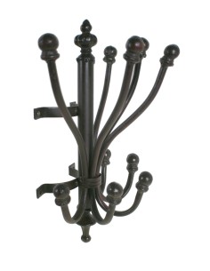 Penjador penjador de paret metàl·lic 10 ganxos rústic vintage