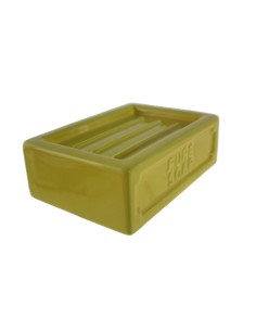 Sabonera de Ceràmica Color Groc per a Bany o Aigüera per a Pastilla de Sabó Complement Llar. 2