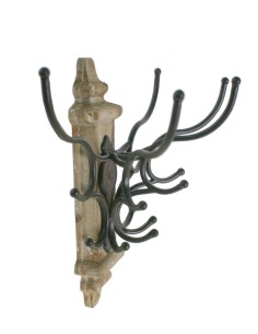 Colgador de pared madera y metal 2