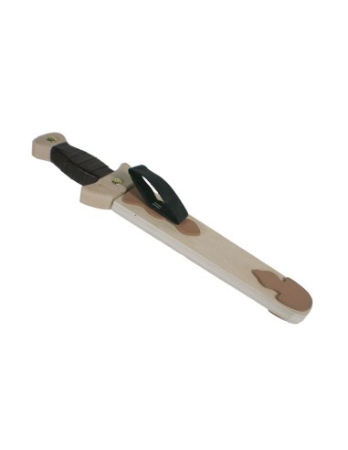 Daga de madera con funda juguete infantil accesorio complemento de juego y disfraces para niño niña. Daga de madera con funda juguete infantil accesorio complemento de juego y disfraces para niño niña.
