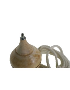 Peonza clásica de madera con cuerda producida artesanalmente juego infantil de habilidad para niño y niña. 2