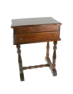 Costurero grande caja ordenacion de madera maciza con patas estilo rustico 2