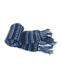 Bufanda de lana doble capa unisex multicolor azul para invierno regalo original