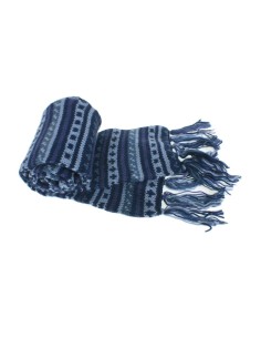 Bufanda de llana doble capa unisex multicolor blau per hivern regal original 2