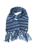 Bufanda de lana doble capa unisex multicolor azul para invierno regalo original