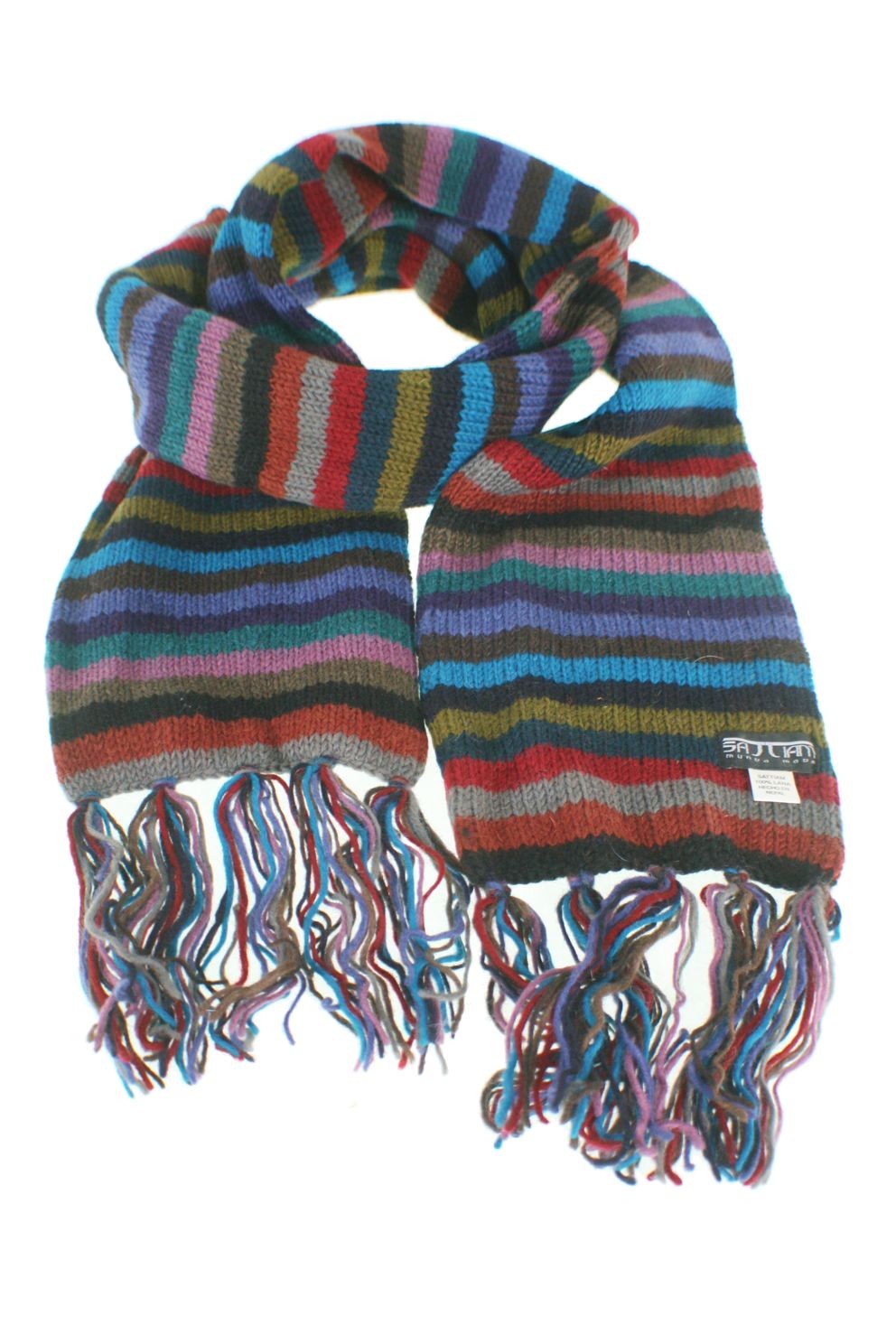 Bufanda de lana doble invierno unisex regalo original