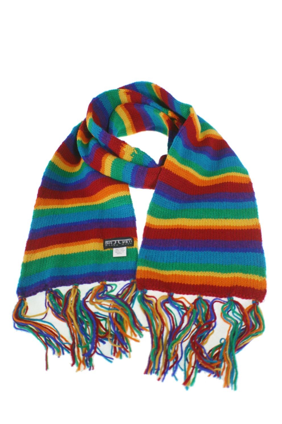 Mal funcionamiento Conejo Escupir Bufanda de lana doble invierno unisex color arcoíris regalo original