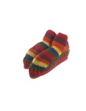 Patucos de lana artesanal para adulto unisex color marrón para dormir calientes suave y cómodo para regalo.