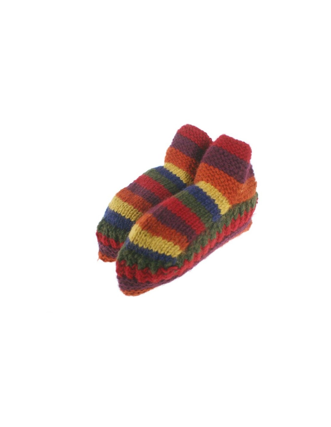 Patucos de lana artesanal para adulto unisex color marrón para dormir calientes suave y cómodo para regalo.