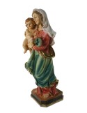 Figura Verge amb Nen o Madonna amb nen Jesús als braços estàtua religiosa pintada a mà decoració llar.