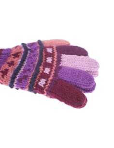 Gants en laine lilas doux et chauds pour hiver gants unisexes faits à la main cadeau de style hippie original adulte 2