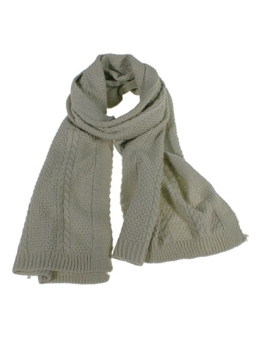 Bufanda acrílica de color crudo estilo clásica unisex ideal para realizar regalo disfrutar del frio invierno bufanda para él y e