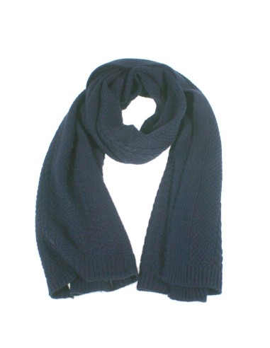  Bufanda acrílica de color blau marí estil clàssica unisex ideal per realitzar regal gaudir de l'fred hivern bufanda per a ell i
