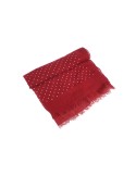 Bufanda foulard básico color rojo estampado topos blancos complemento para tu look regalo original funcional moda mujer