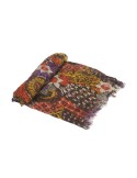 Bufanda foulard de cuello multicolor marrón de tacto suave complemento para tu look regalo muy original y funcional moda mujer