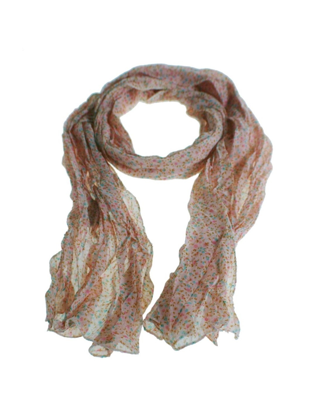 Pañuelo foulard basico cuello estampado color rosa moda mujer