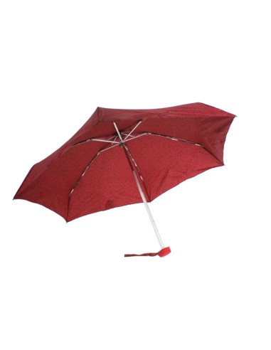 Paraguas plegable de lluvia para bolso señora color rojo apertura automática regalo para día de la madre y amiga 